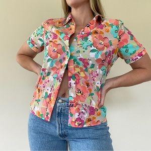 Allison Daley petite floral shirt